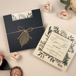 Faire Part Mariage Champêtre Vert Impérial
