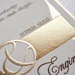Faire Part Mariage Cœurs Avec Dorure