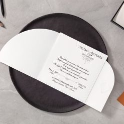 Faire Part Mariage Motifs Ocre Finition dorée