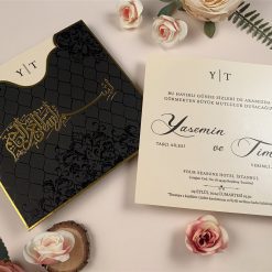 Faire Part Mariage Oriental Dorée