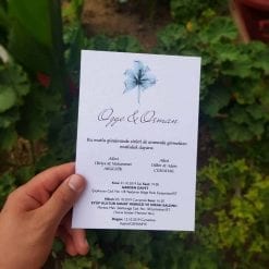 Faire Part Mariage Bleu Cobalt Avec Enveloppe