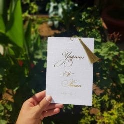 Faire Part Mariage Effet Tissé Avec Ficelle
