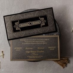 Faire Part Mariage Anthracite Et Velours