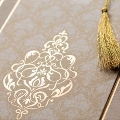 Faire Part Mariage Arabesque Beige