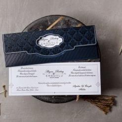 Faire Part Mariage Bleu Brillant