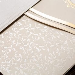 Faire Part Mariage Doré Ouverture Ovale