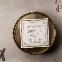 Faire Part Mariage Double Impression Dorée
