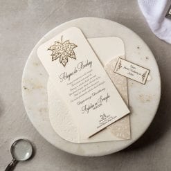 Faire Part Mariage Feuille D'automne