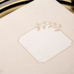 Faire Part Mariage Motifs 3D Finition Dorée