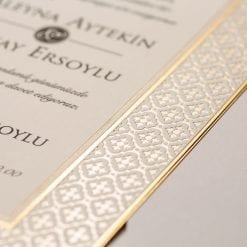 Faire Part Mariage Motifs Dorés