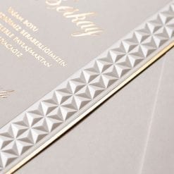 Faire Part Mariage Relief Triangulaire