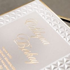 Faire Part Mariage Relief Triangulaire