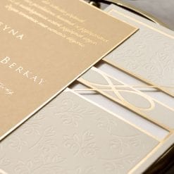 Faire Part Mariage Velours Blanc