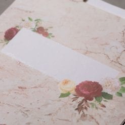 Faire Part Mariage Violet Marbré