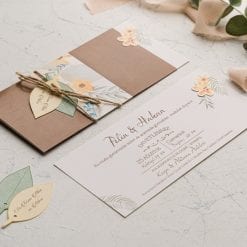 Faire Part Mariage Champêtre Kraft