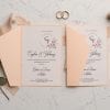 Faire Part Mariage Corail Pêche