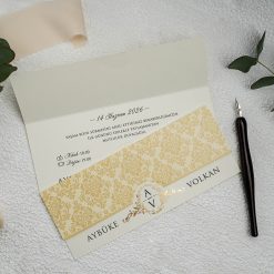 Faire Part Mariage Tapissé Beige
