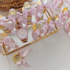 Mini Bougie Mariage Rose