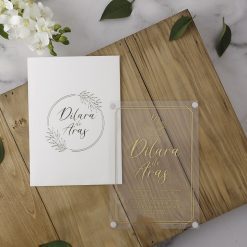 Faire Part Mariage Acrylique Arc Champetre