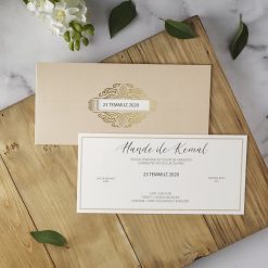Faire Part Mariage Chic Couleur Peche