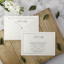 Faire Part Mariage Crème et Diamant