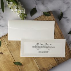 Faire Part Mariage Frise Crème