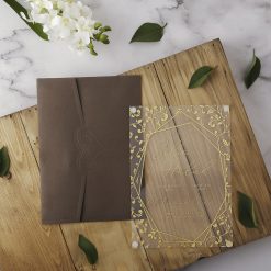 Faire Part Mariage Transparent Enveloppe Chocolat