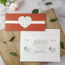 Faire Part Mariage Coeur Rouge