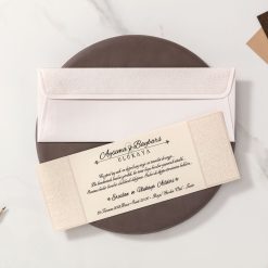 Faire Part Mariage En Relief Taupe
