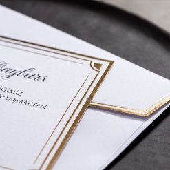 Faire Part Mariage Blanc Elegant