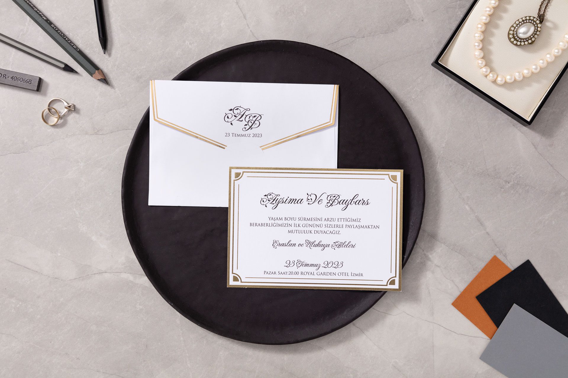 Faire Part Mariage Blanc Elegant