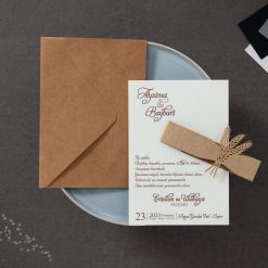 Faire Part Mariage Ble Kraft