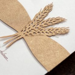 Faire Part Mariage Ble Kraft