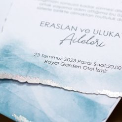 Faire Part Mariage Bleu Ocean