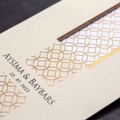 Faire Part Mariage Chemin Dore