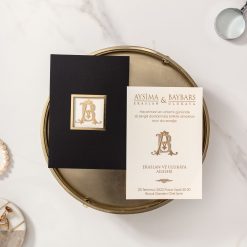 Faire Part Mariage Chic Noir (3)
