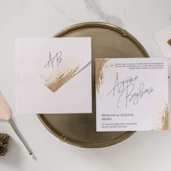 Faire Part Mariage Mirage Dore