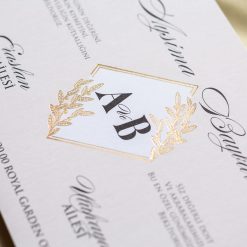 Faire Part Mariage Motif Losange Avec Enveloppe