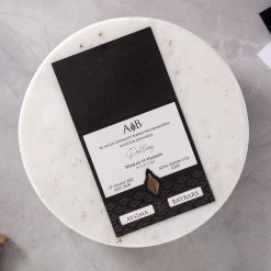 Faire Part Mariage Noir Motif Plume