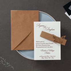 Faire Part Mariage Papillon Kraft