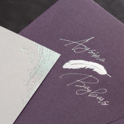 Faire Part Mariage Plume Avec Enveloppe