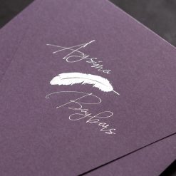 Faire Part Mariage Plume Avec Enveloppe