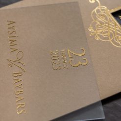 Faire Part Mariage Transparent Kraft