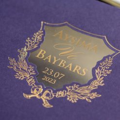 Faire Part Mariage Transparent Violet