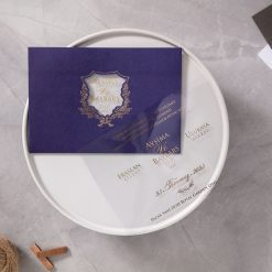 Faire Part Mariage Transparent Violet