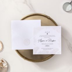 Faire Part Mariage Voile Blanc