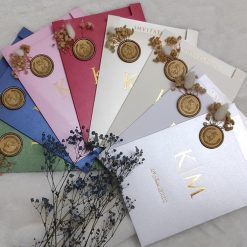 Faire Part Mariage Acrylique Avec Sceau Fleurs Sechees