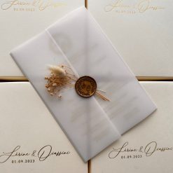 Faire Part Mariage Transparent avec Boite