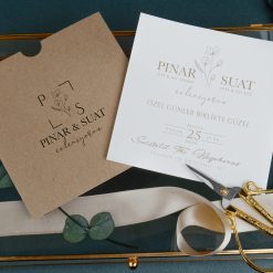 Faire Part Mariage Champêtre Carré Kraft