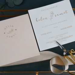 Faire Part Mariage Champêtre Jardin d'amour Rose